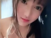 Asiático Enorme Pechos Chica Selfie Pezones Amasado